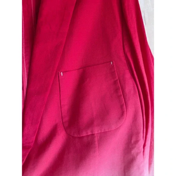 Paisley Gray Ombre Pink White Linen Blend Blazer Jacket Mens Size L Slim Fit NWT - Picture 8 of 12